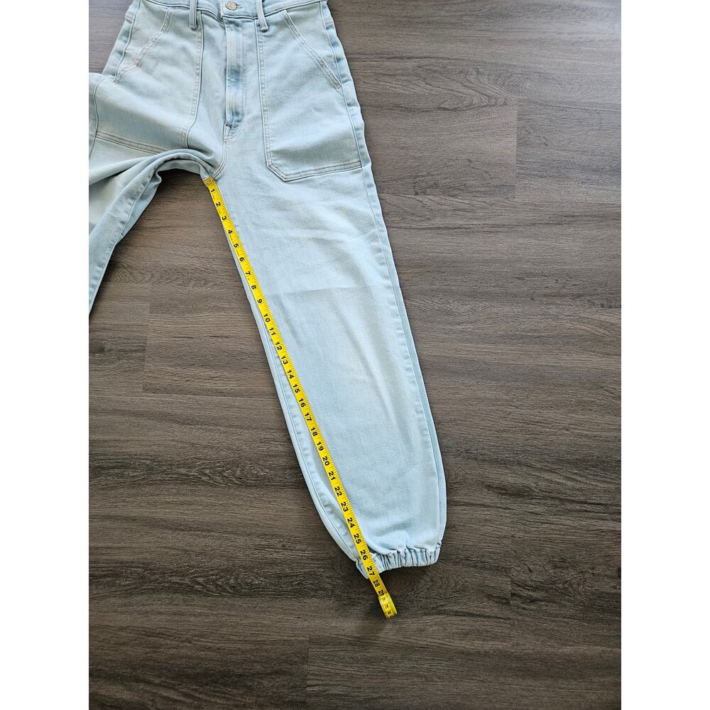 Mother Denim Women's The Wrapper Patch Springy Ankle Jeans Chill Pill Size 26 - Picture 15 of 16